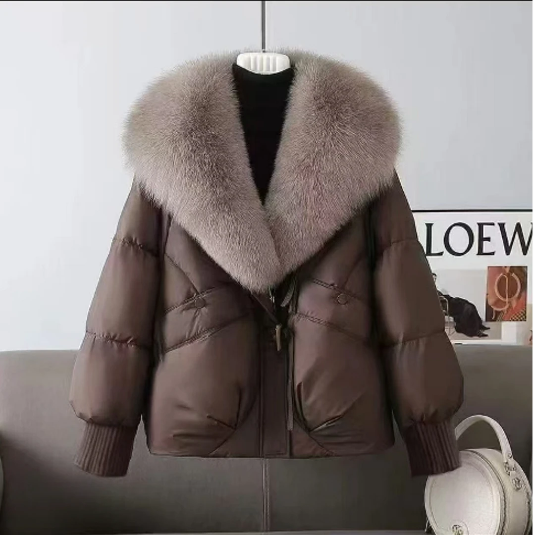 《海宁贵妇》可拆卸大毛领·奢华外套女冬款棉服