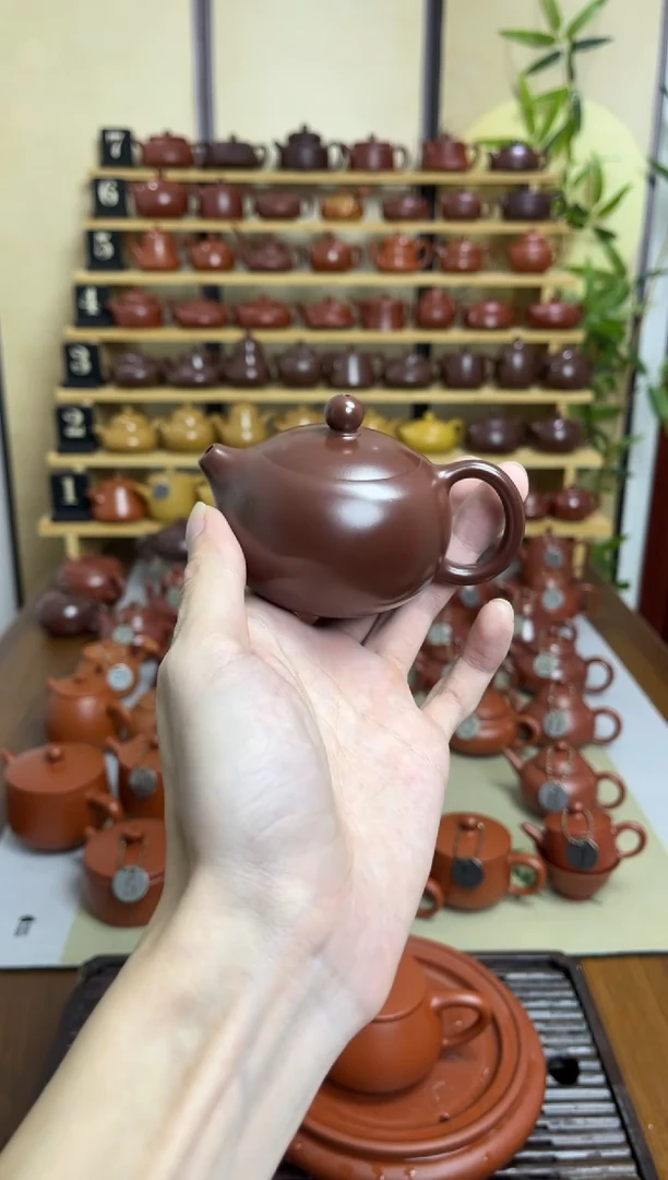 就****！紫泥内嵌西施100cc手拉壶