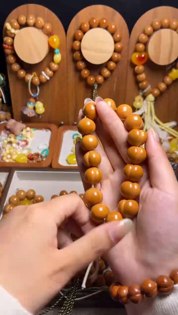 手串猴头核桃全品原皮泡芙16+素手持