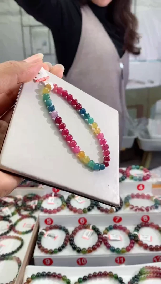 未镶嵌手串碧玺多样性发一条