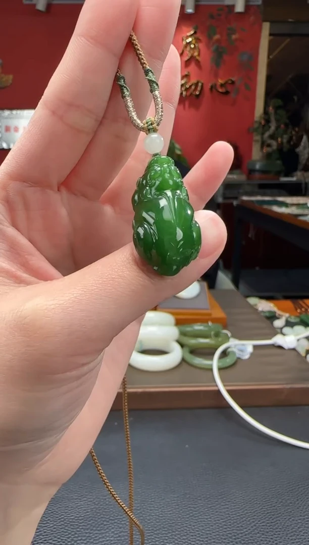 【闪购商品】和田玉颈饰未镶嵌碧玉貔貅