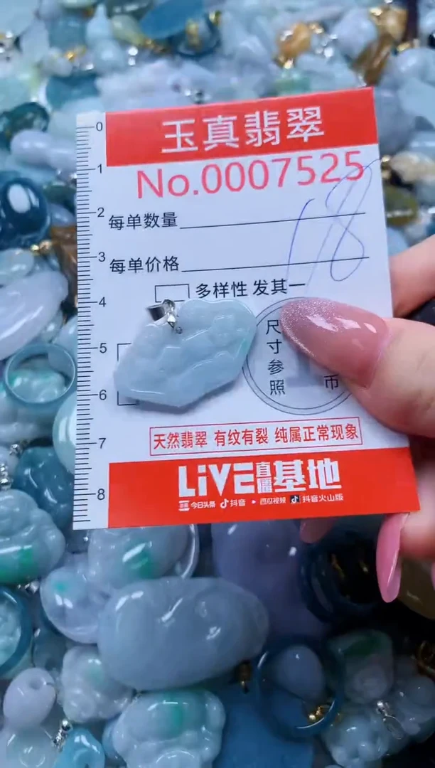 翡翠未镶嵌吊坠(不含链)7525