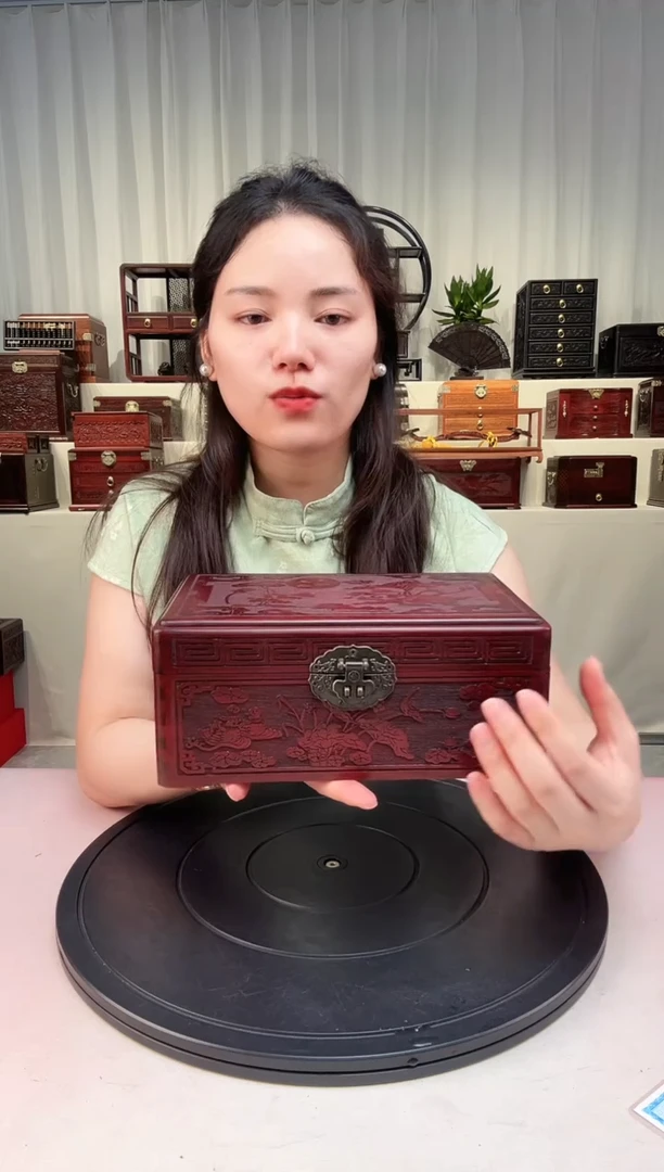 紫檀木类端景台幸福美满