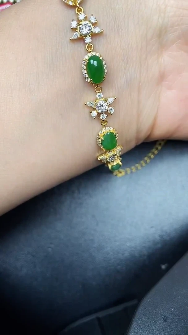 银S925镶嵌戒指翡翠2790