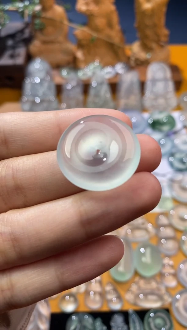 【闪购商品】定制翡翠未镶嵌平安扣23.8*5.5