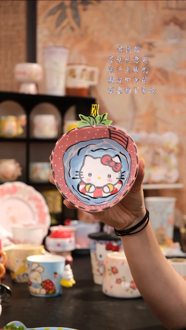 摆件景德镇手工手绘设计师款