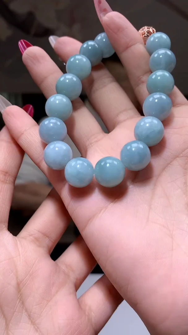 【闪购商品】定制翡翠未镶嵌1044xlj-毛货手串18
