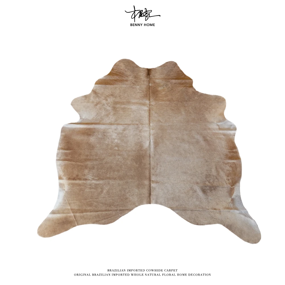 【本尼家】p12轻奢北欧风整张牛皮地毯190*180