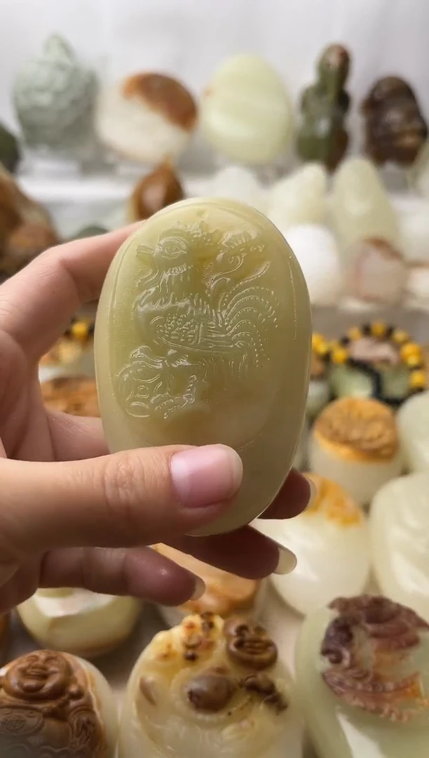 石材古青石棉纹正常不退换鸡