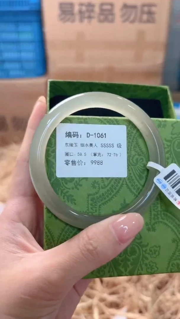 未镶嵌手镯石英质玉D-1061