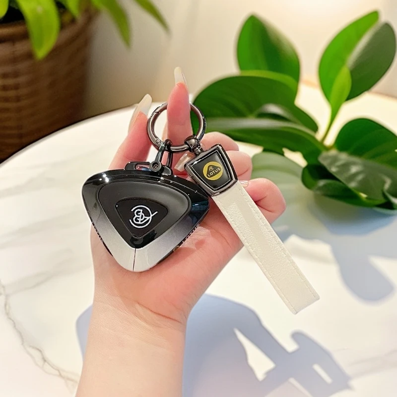 适用于新款路特斯汽车钥匙套eletre高档智能钥匙包扣金属壳全包车