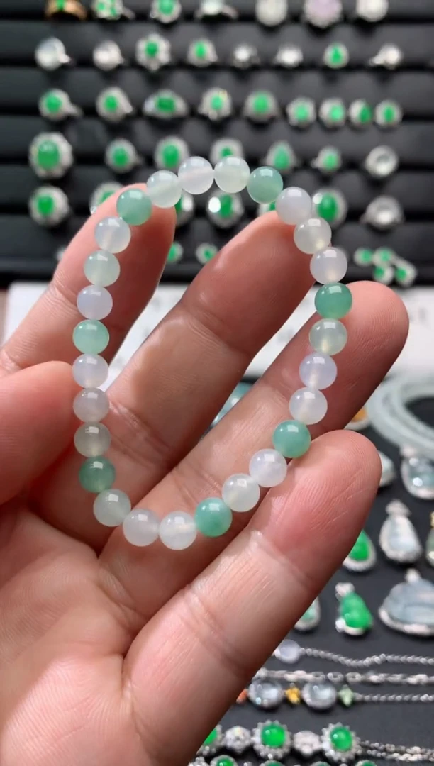 未镶嵌手串翡翠手串