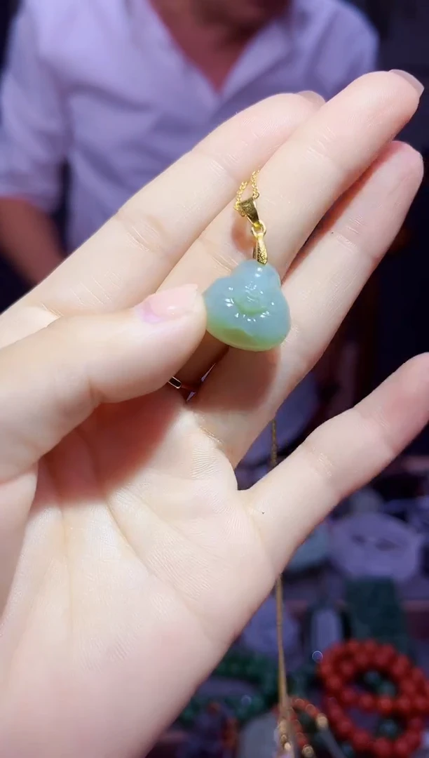 颈饰银S925镶嵌和田玉多样性发货拍一单发一个