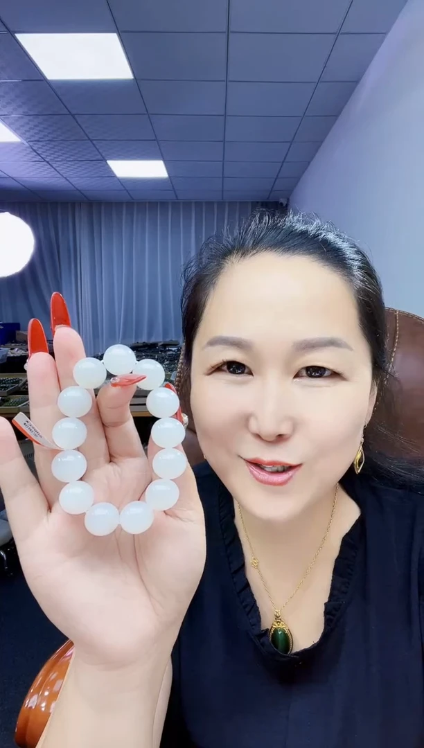 手串未镶嵌和田玉纯天然和田玉新疆冲水高冰羊脂白16