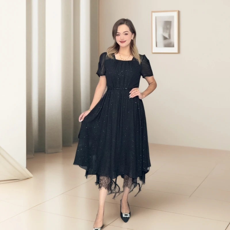 时尚轻奢气质优雅法式款连衣裙5533