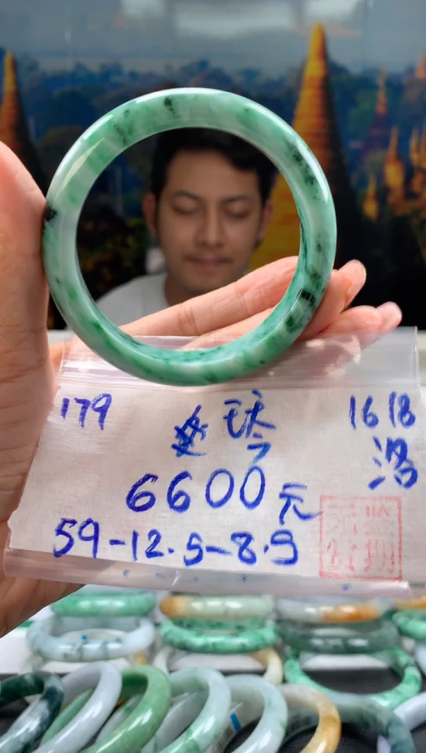 翡翠手镯未镶嵌琴翡翠手镯 下单联系小耳机#179