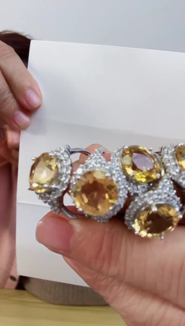 【闪购商品】水晶戒指银S925镶嵌多样性发一个