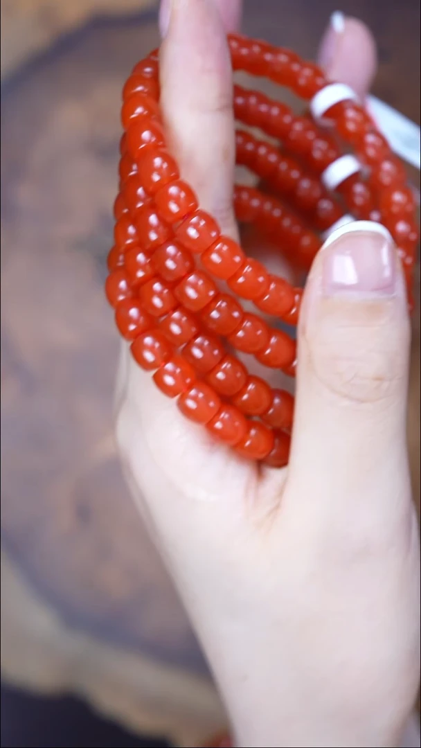 未镶嵌手串南红玛瑙无胶无裂保山原矿直切冰红9552多样发其一