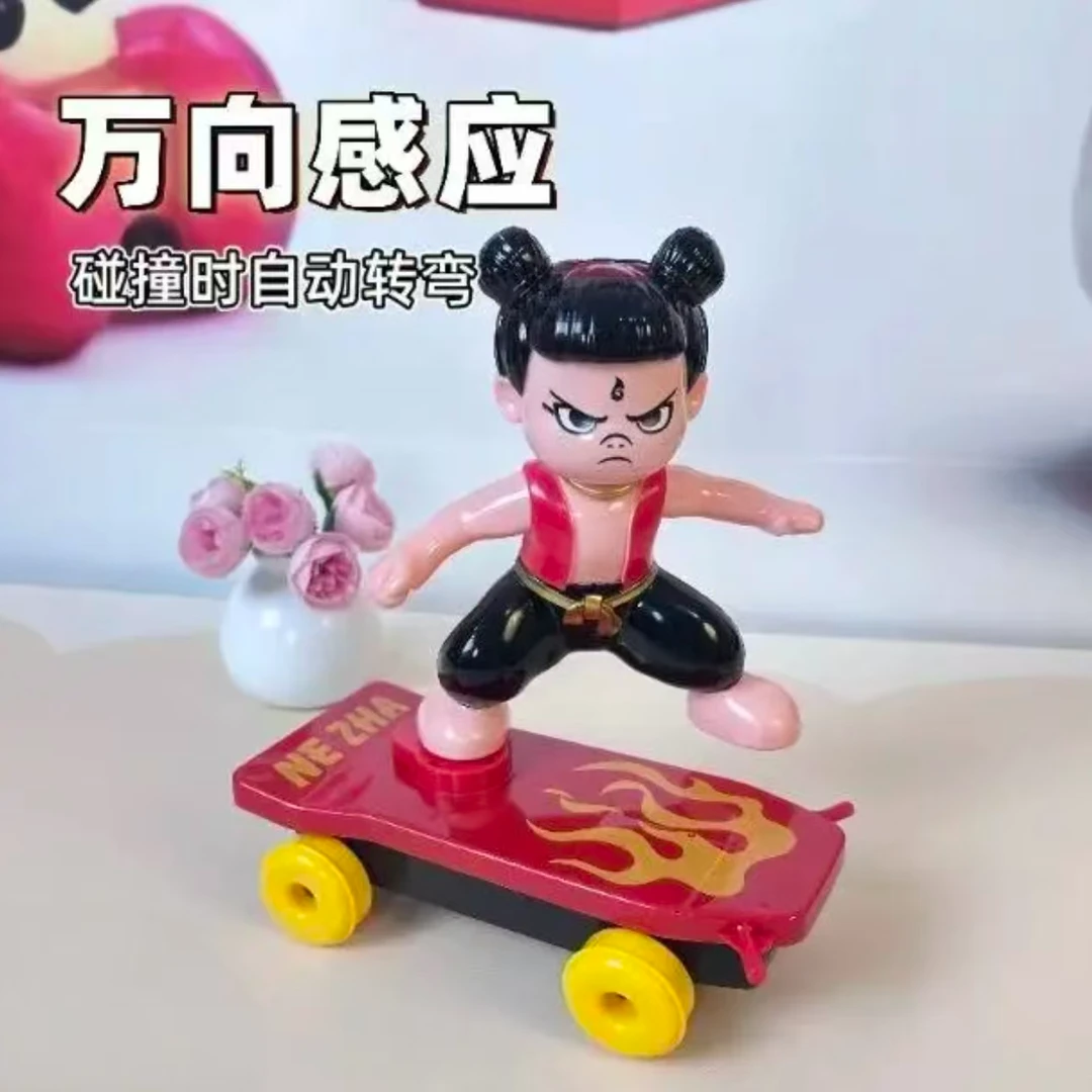 哪吒特技旋转万向滑板车儿童玩具男童孩宝宝益智汽车生日礼物