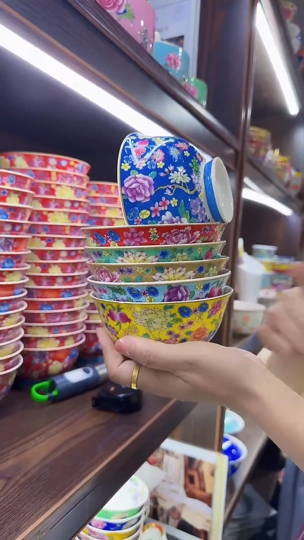 瓷片4.5英寸饭碗10个景德镇餐具