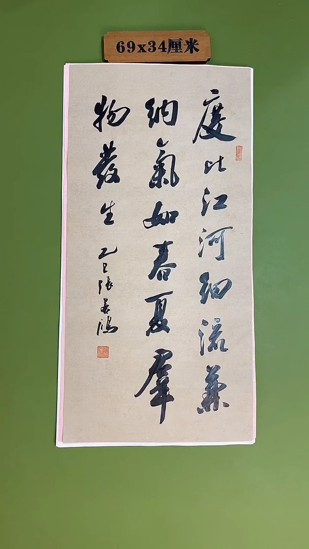 书法书法 张若鸿 尺寸69cm*34cm