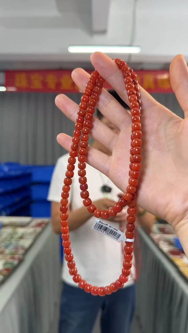 手串未镶嵌南红玛瑙DYL-南红老型多圈约7*5mm