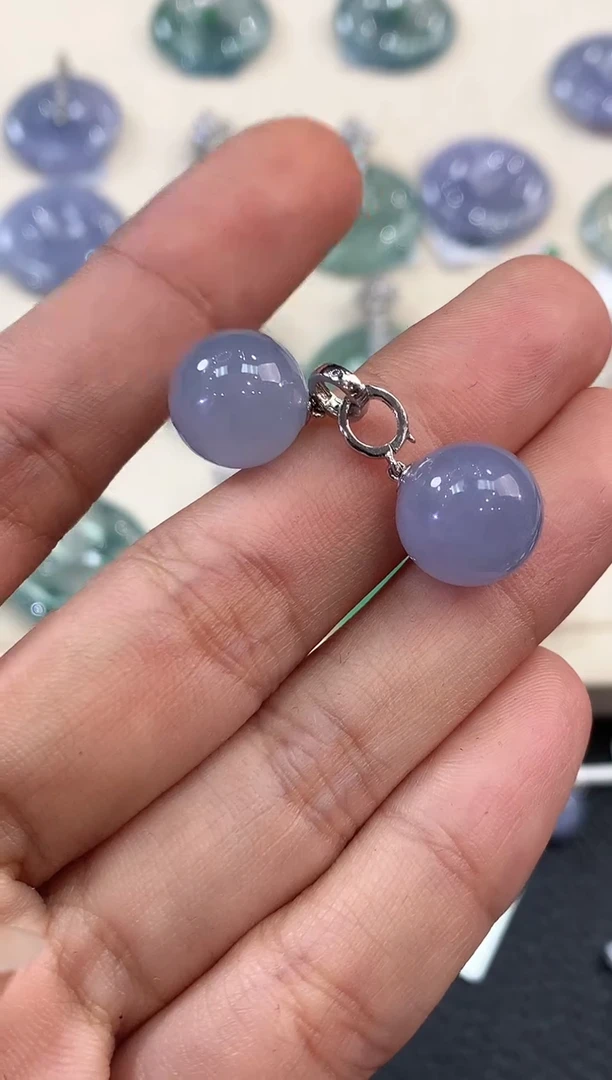 【闪购商品】翡翠吊坠(不含链)18K金镶嵌 B61有色差多样性一件发货