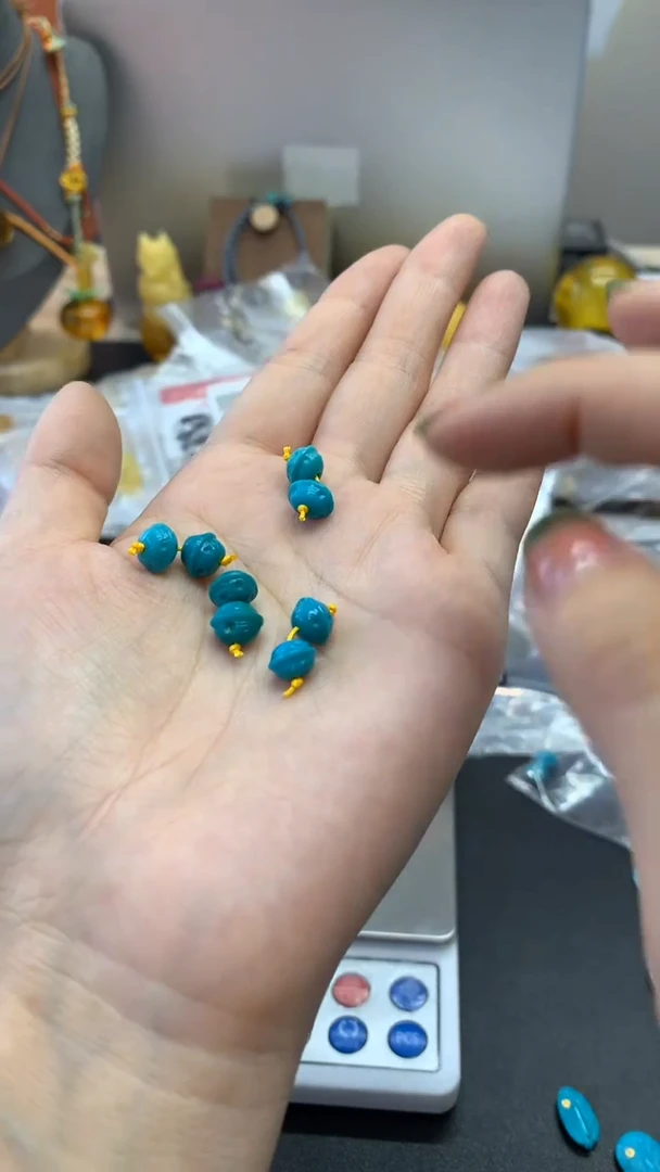 未镶嵌绿松石珠宝奇石206多样性发其一默认有瑕