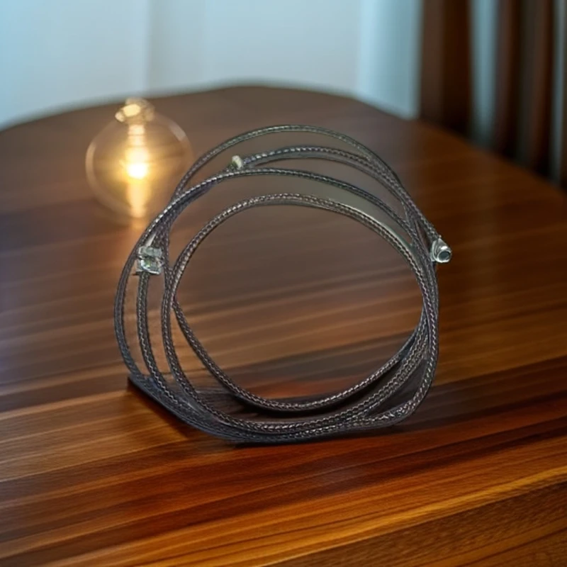 足银布艺银制品 【如意】蜡绳项链古风手工气质时尚百搭简约素款