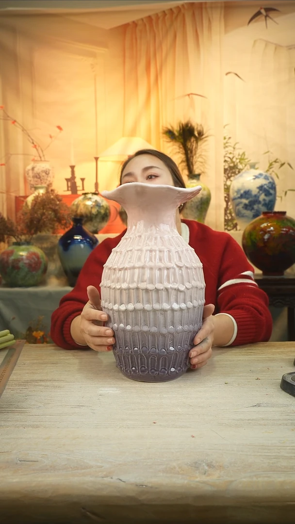 高34口径 17陶瓷花器
