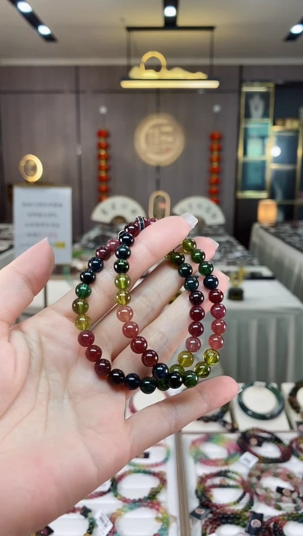 【闪购商品】碧玺单圈手串6mm+未镶嵌（多样性发一条）hon