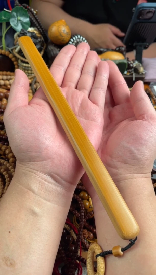 【闪购商品】竹木艺王胖子文玩工作室玉竹戒尺