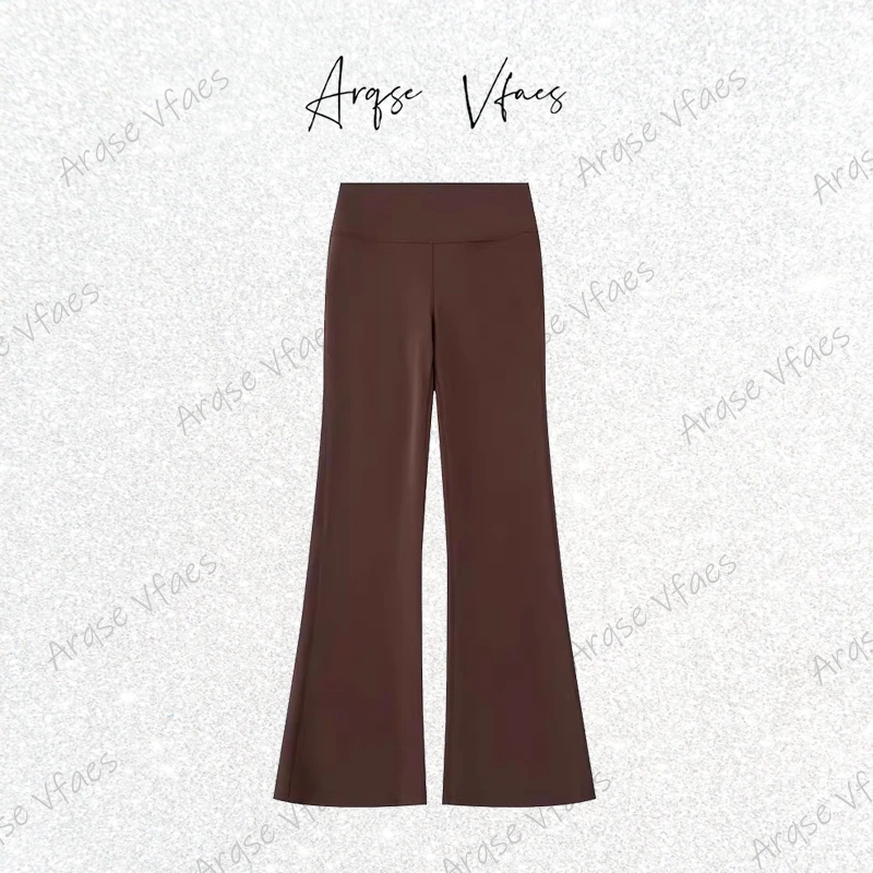 [ARQSEVFAES正品]—2025轻奢时尚微喇裤女新款纯色长裤50423140