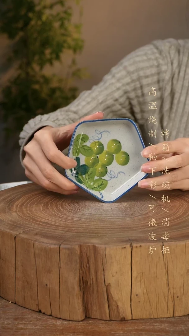 碗瓷景德镇手工手绘高温瓷釉下彩