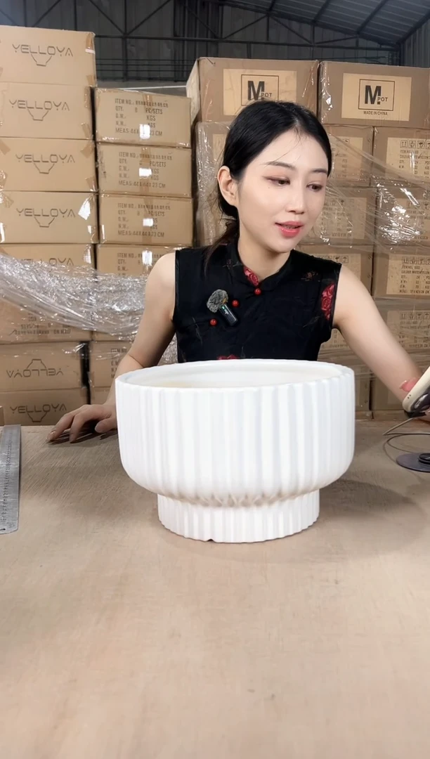 火锅条纹白色大号24x15