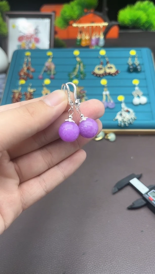 【闪购商品】玛瑙/玉髓耳钉银S925镶嵌328000