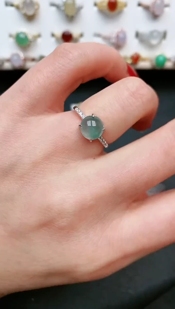 【闪购商品】翡翠戒指银S925镶嵌....
