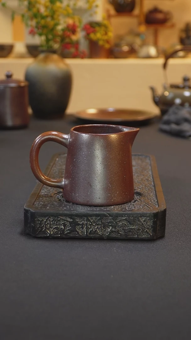 茶壶紫砂纯自然柴烧