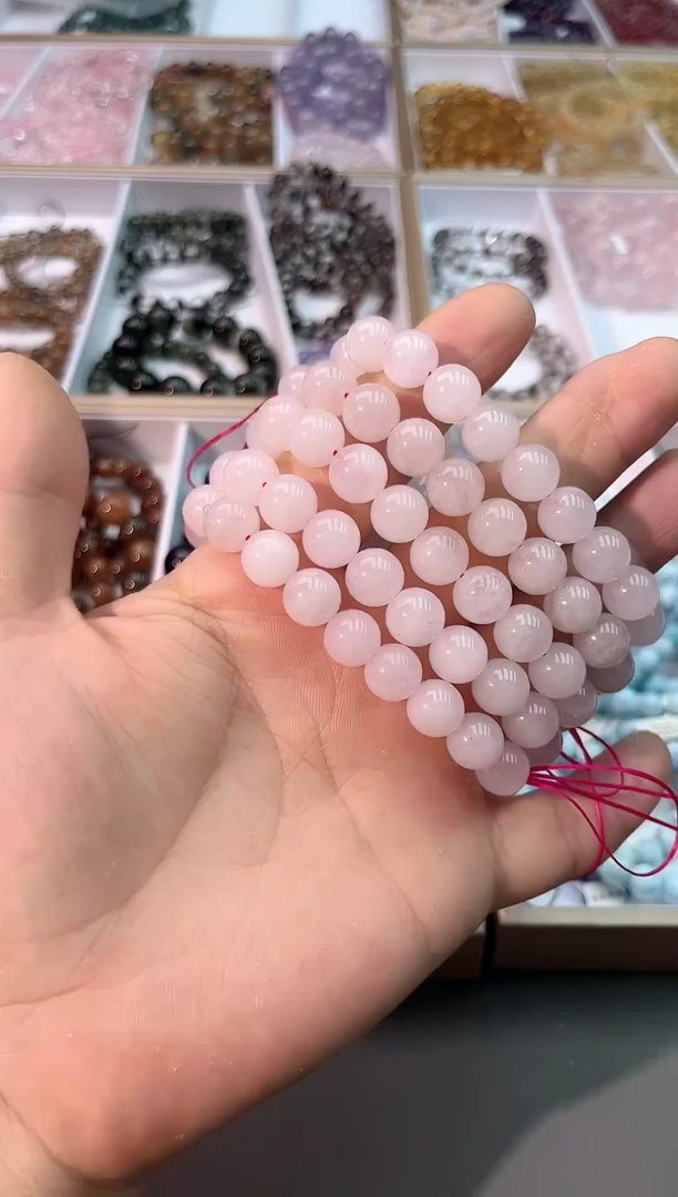 水晶手串未镶嵌SJ-139粉水晶多样性发其一