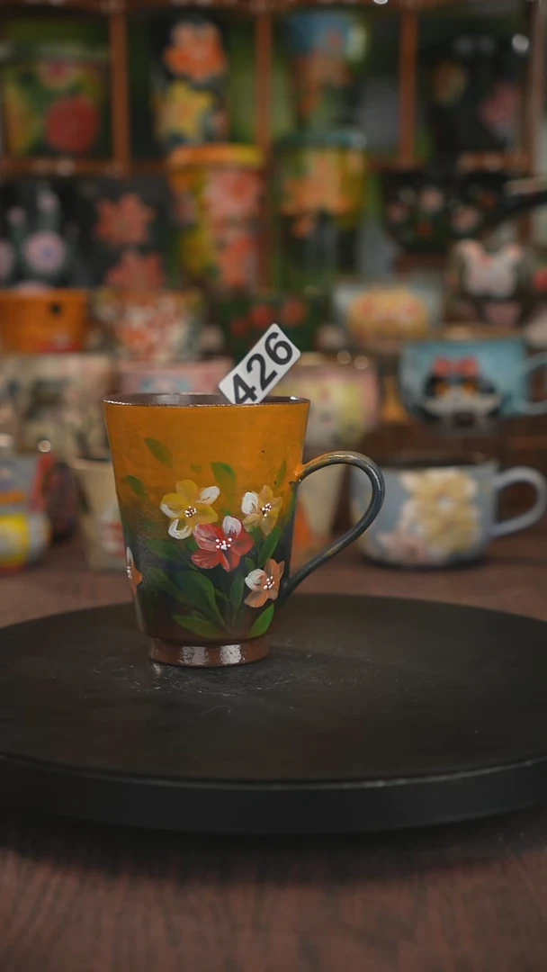 紫砂油画手绘釉下彩426