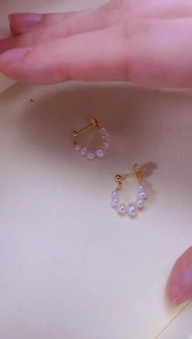 【闪购商品】淡水珍珠耳饰未镶嵌耳钉