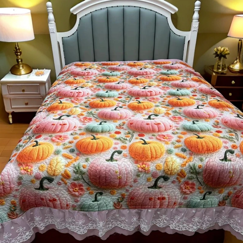 四季款双层纱立体蕾丝花边床盖韩版公主风新款防滑加厚可机洗