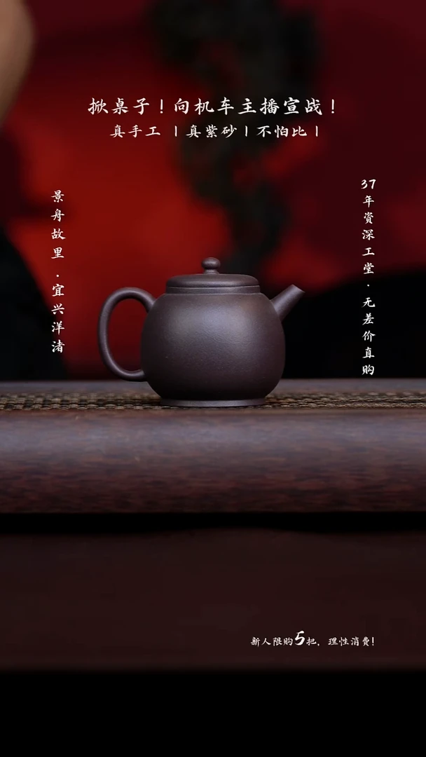 茶壶紫砂原矿手工天青龙蛋150CC