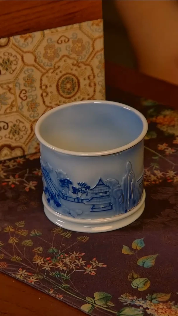 杯手工手绘杯杯很美丽