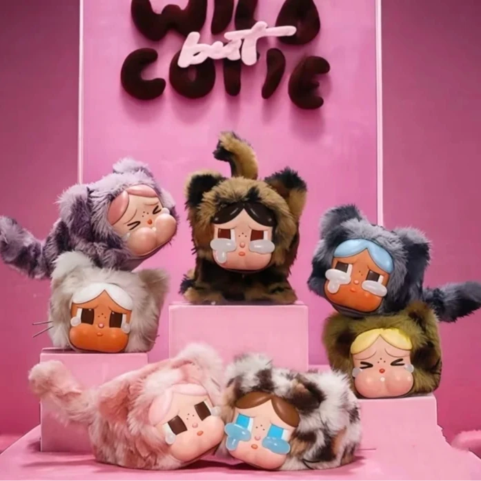 CRYBABY豹豹猫猫系列毛绒挂件盲盒城市潮玩