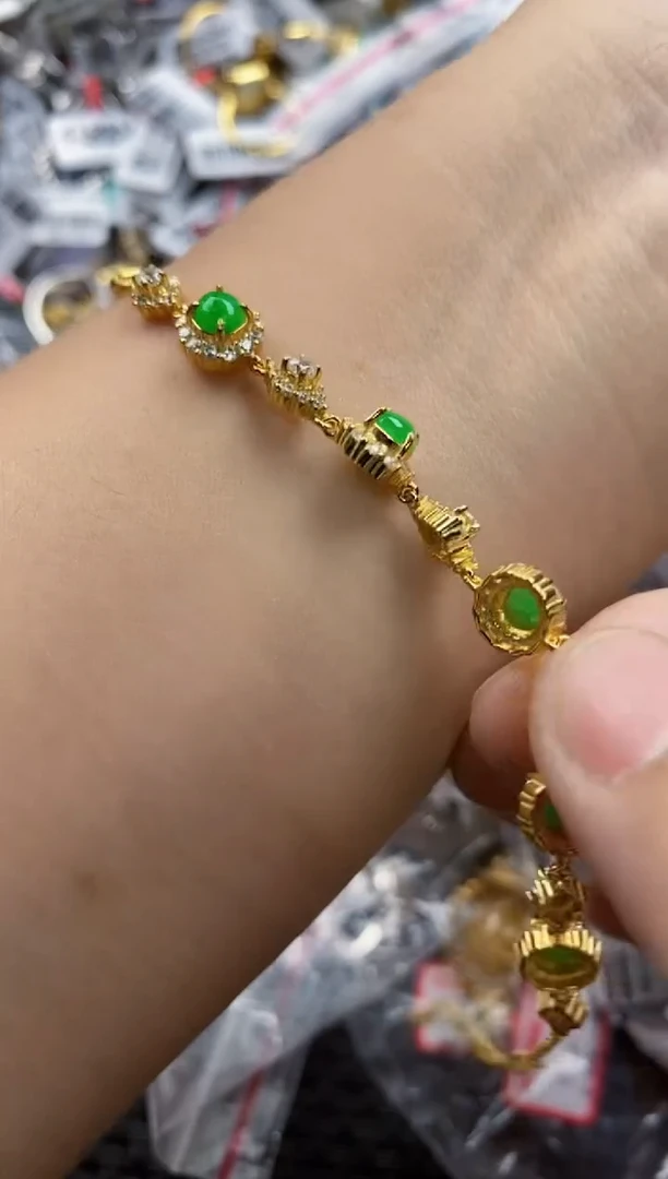 翡翠戒指银S925镶嵌555555   3