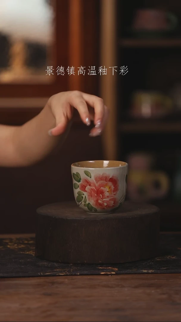 陶瓷景德镇高温釉下手绘陶瓷482
