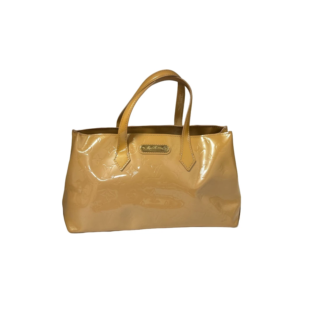 99新 LouisVuitton/路易威登 木木/LV漆皮薇薇安/手提斜挎包