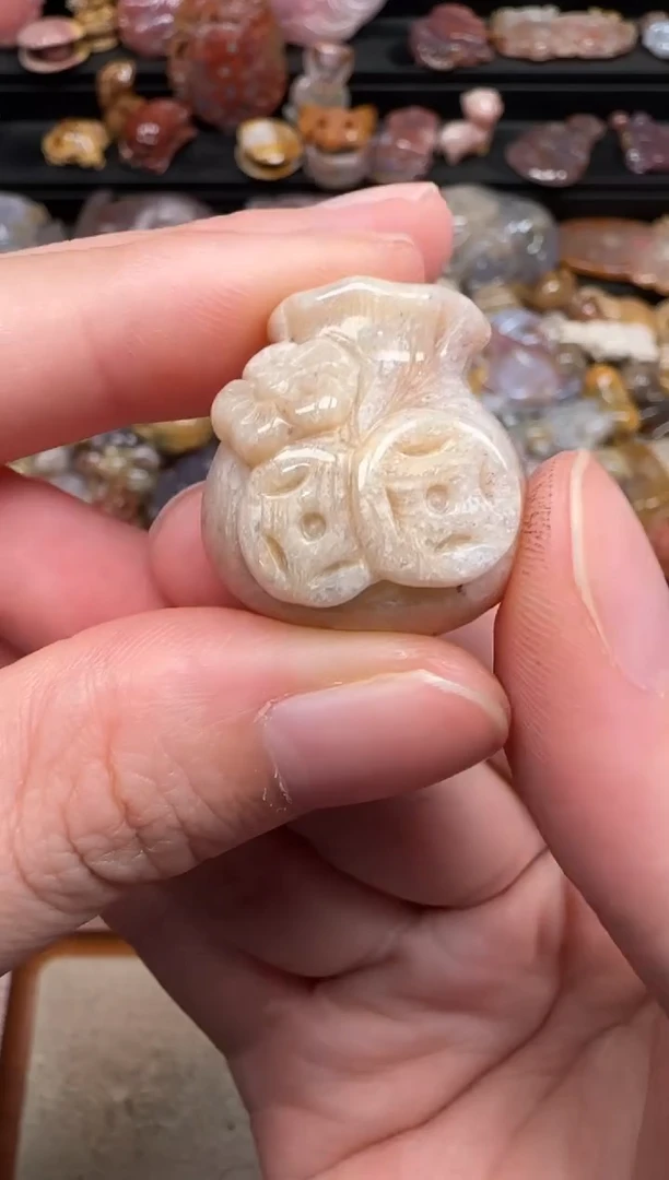 硅化珊瑚（珊瑚玉）未镶嵌颈饰449