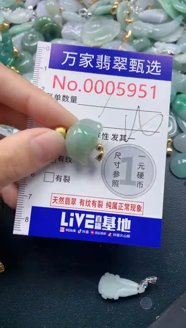 吊坠(不含链)未镶嵌翡翠5951